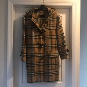 Burberry London plaid coat